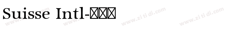 Suisse Intl字体转换